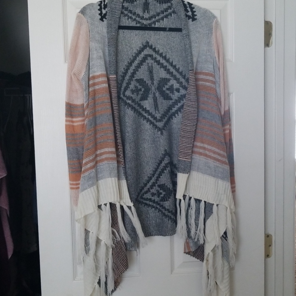 Tribal print cardigan